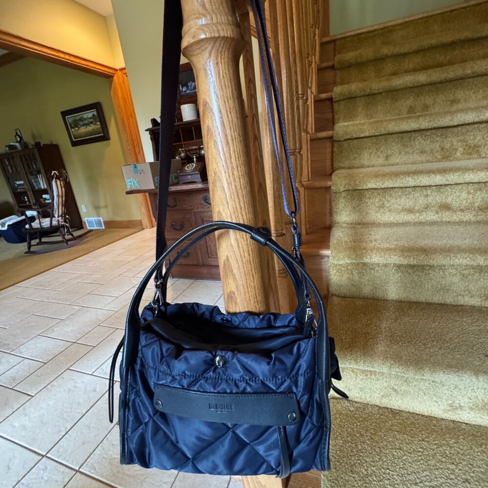 M Z Wallace Quilted Adjustable Crossbody Bag Dawn 10" x 7" x 6"
